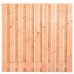 Hout-betonschutting antraciet i.c.m. Douglas tuinscherm 19-planks